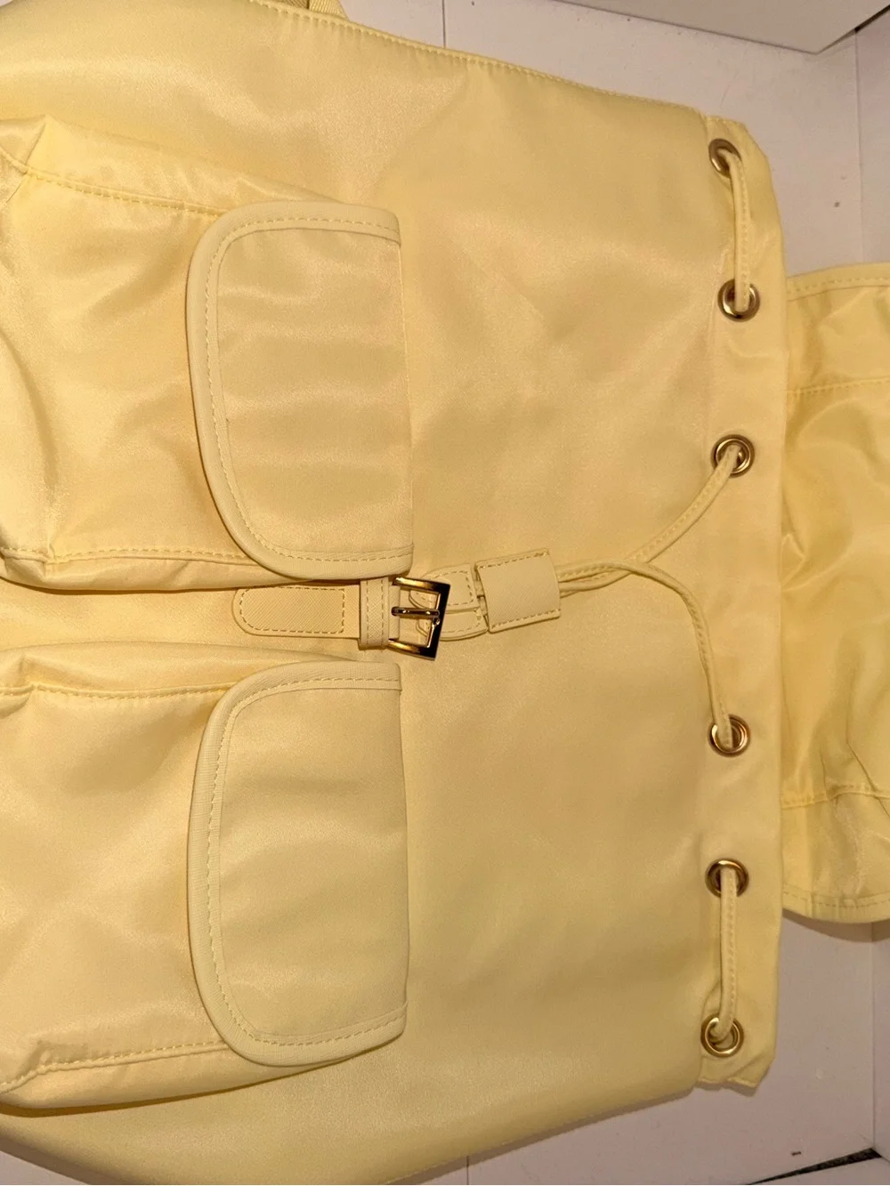 Yellow Women’s Everyday Backpack Tote - Lightweight Fashion Bag